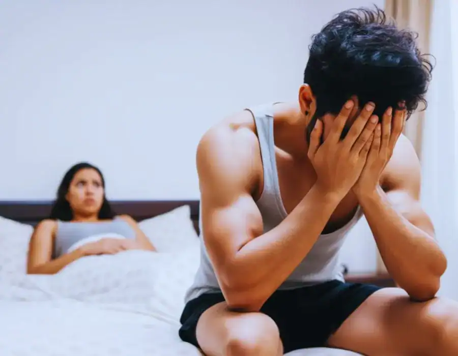 Image of upset man in need of erectile dysfunction treatment Weston Super Mare